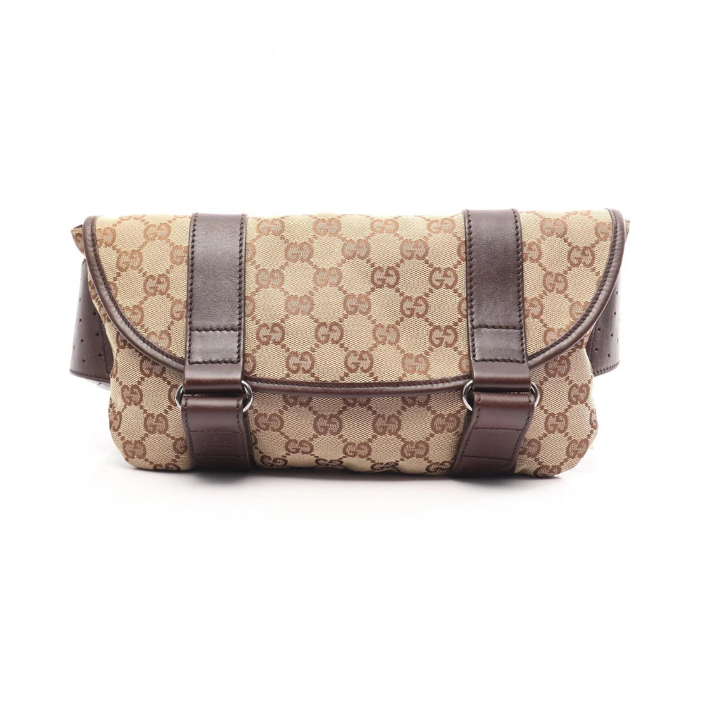 GUCCI Brown Leather Fanny Pack